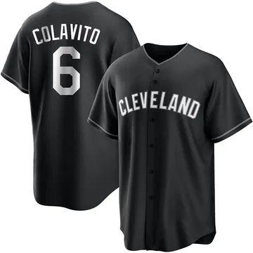 Rocky Colavito Men's Cleveland Guardians Replica Jersey - Black/White