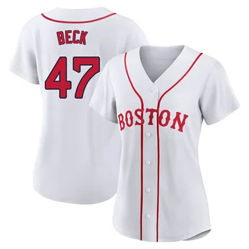 Rod Beck Women's Boston Red Sox Authentic 2021 Patriots' Day Jersey - White