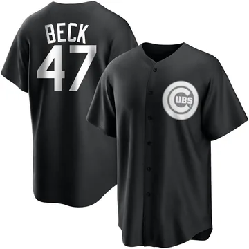 Rod Beck Youth Chicago Cubs Replica Jersey - Black/White