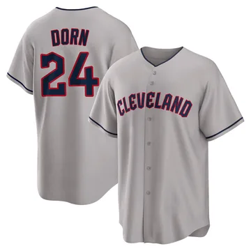 Roger Dorn Youth Cleveland Guardians Replica Road Jersey - Gray