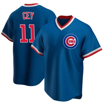 Ron Cey Men's Chicago Cubs Replica Road Cooperstown Collection Jersey - Royal