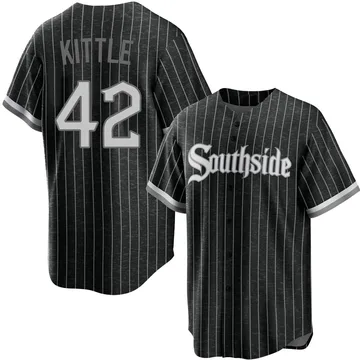 Ron Kittle Men's Chicago White Sox Replica 2021 City Connect Jersey - Black