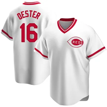 Ron Oester Men's Cincinnati Reds Replica Home Cooperstown Collection Jersey - White