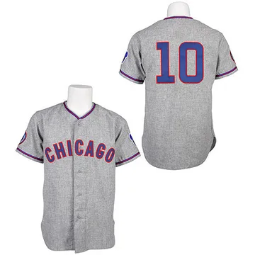 Ron Santo Men's Chicago Cubs Authentic 1968 Throwback Jersey - Grey