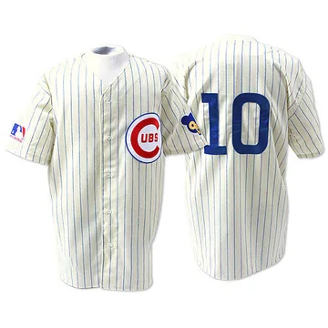 Ron Santo Men's Chicago Cubs Replica 1969 Throwback Jersey - Cream