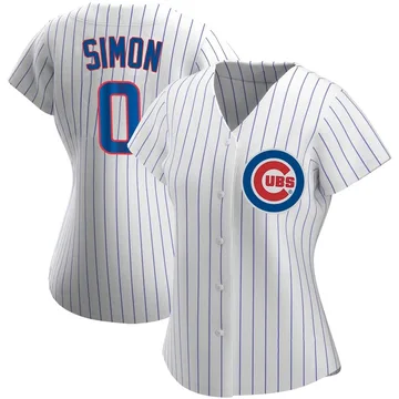 Ronny Oliver Simon Women's Chicago Cubs Authentic Home Jersey - White