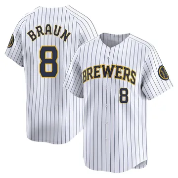 Ryan Braun Men's Milwaukee Brewers Limited Alternate Jersey - White