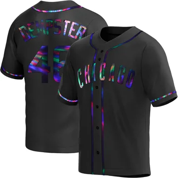 Ryan Dempster Men's Chicago Cubs Replica Alternate Jersey - Black Holographic