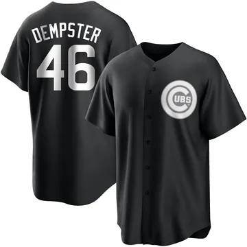 Ryan Dempster Men's Chicago Cubs Replica Jersey - Black/White