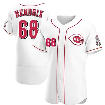 Ryan Hendrix Men's Cincinnati Reds Authentic Home Jersey - White