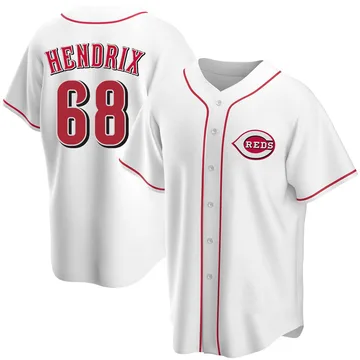 Ryan Hendrix Men's Cincinnati Reds Replica Home Jersey - White