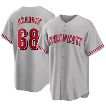 Ryan Hendrix Men's Cincinnati Reds Replica Road Jersey - Gray