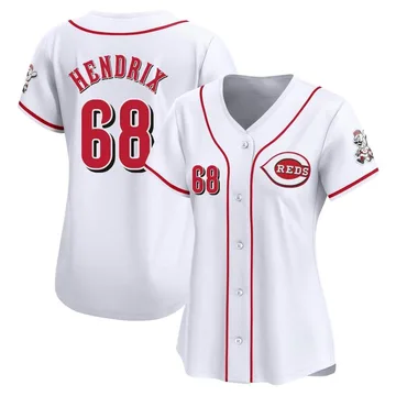 Ryan Hendrix Women's Cincinnati Reds Limited Home Jersey - White