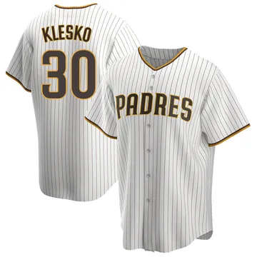 Ryan Klesko Men's San Diego Padres Replica Home Jersey - White/Brown