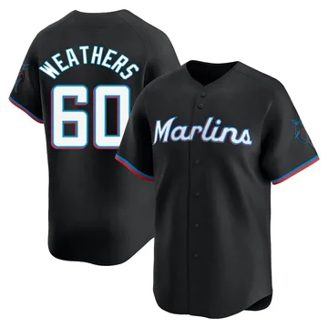 Ryan Weathers Youth Miami Marlins Limited Alternate Jersey - Black