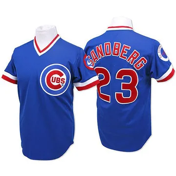 Ryne Sandberg Men's Chicago Cubs Authentic Throwback Jersey - Blue