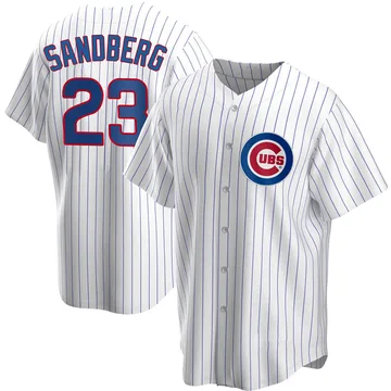 Ryne Sandberg Men's Chicago Cubs Replica Home Jersey - White