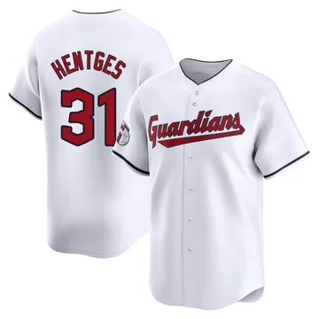 Sam Hentges Men's Cleveland Guardians Limited Home Jersey - White