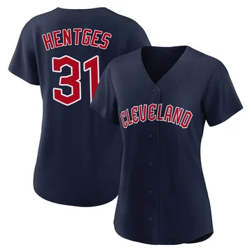 Sam Hentges Women's Cleveland Guardians Authentic Alternate Jersey - Navy