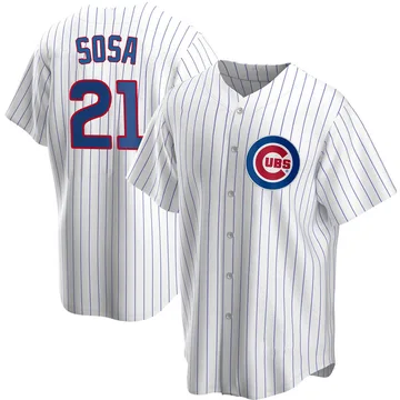 Sammy Sosa Men's Chicago Cubs Replica Home Jersey - White