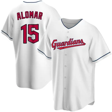 Sandy Alomar Men's Cleveland Guardians Replica Home Jersey - White