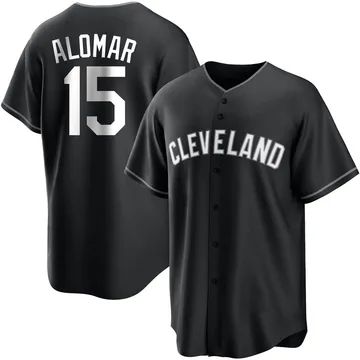 Sandy Alomar Men's Cleveland Guardians Replica Jersey - Black/White