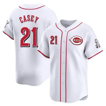 Sean Casey Men's Cincinnati Reds Limited Home Jersey - White