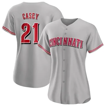 Sean Casey Women's Cincinnati Reds Authentic Road Jersey - Gray