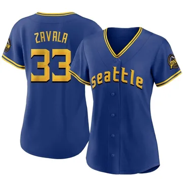 Seby Zavala Women's Seattle Mariners Authentic 2023 City Connect Jersey - Royal