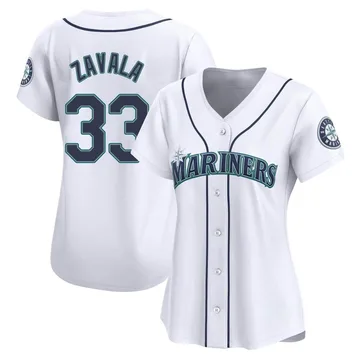 Seby Zavala Women's Seattle Mariners Limited Home Jersey - White