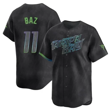 Shane Baz Men's Tampa Bay Rays Limited 2024 City Connect Jersey - Charcoal