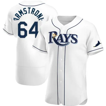 Shawn Armstrong Men's Tampa Bay Rays Authentic Home Jersey - White