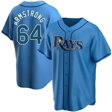 Shawn Armstrong Men's Tampa Bay Rays Replica Alternate Jersey - Light Blue