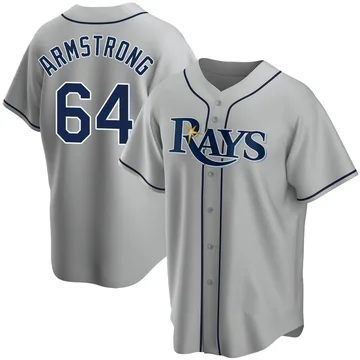 Shawn Armstrong Men's Tampa Bay Rays Replica Road Jersey - Gray