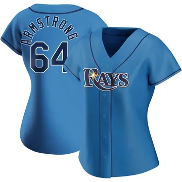 Shawn Armstrong Women's Tampa Bay Rays Authentic Alternate Jersey - Light Blue