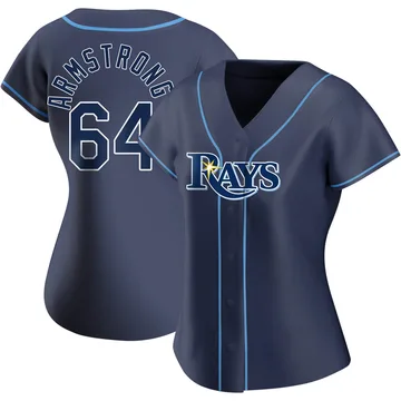 Shawn Armstrong Women's Tampa Bay Rays Authentic Alternate Jersey - Navy