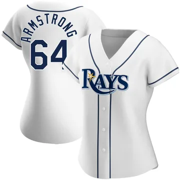 Shawn Armstrong Women's Tampa Bay Rays Authentic Home Jersey - White