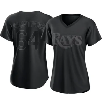 Shawn Armstrong Women's Tampa Bay Rays Authentic Pitch Fashion Jersey - Black