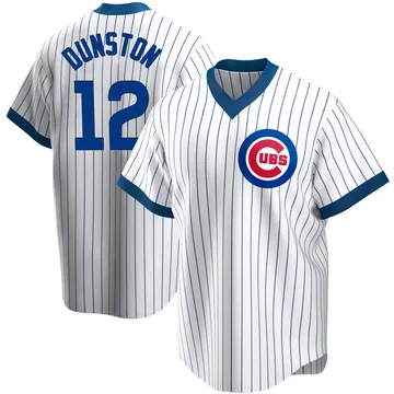 Shawon Dunston Men's Chicago Cubs Replica Home Cooperstown Collection Jersey - White