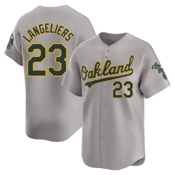 Shea Langeliers Men's Oakland Athletics Limited Away Jersey - Gray