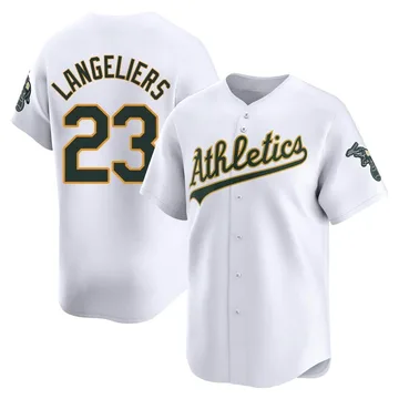 Shea Langeliers Men's Oakland Athletics Limited Home Jersey - White