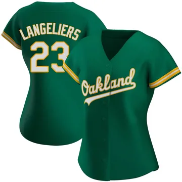 Shea Langeliers Women's Oakland Athletics Authentic Kelly Alternate Jersey - Green