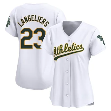 Shea Langeliers Women's Oakland Athletics Limited Home Jersey - White