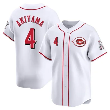 Shogo Akiyama Men's Cincinnati Reds Limited Home Jersey - White