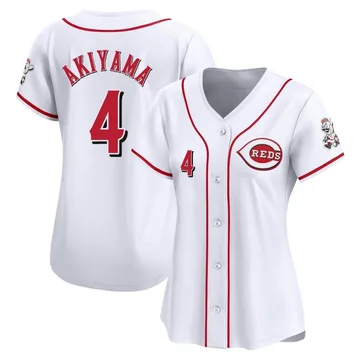 Shogo Akiyama Women's Cincinnati Reds Limited Home Jersey - White