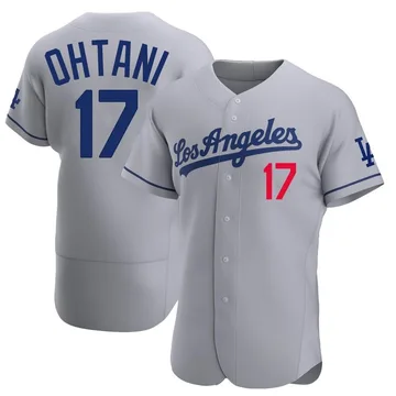 Shohei Ohtani Men's Los Angeles Dodgers Authentic Away Jersey - Gray