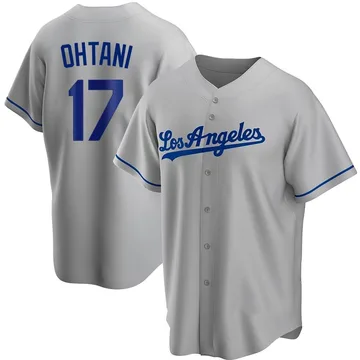 Shohei Ohtani Men's Los Angeles Dodgers Replica Road Jersey - Gray