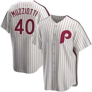 Simon Muzziotti Youth Philadelphia Phillies Replica Home Cooperstown Collection Jersey - White