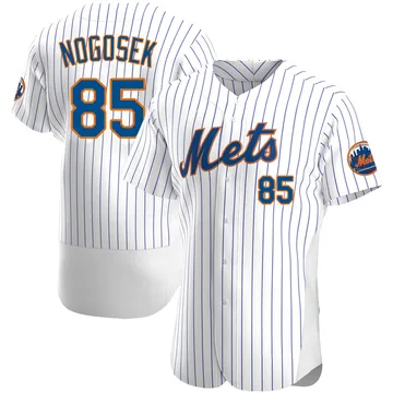 Stephen Nogosek Men's New York Mets Authentic Home Jersey - White