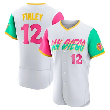 Steve Finley Men's San Diego Padres Authentic 2022 City Connect Jersey - White